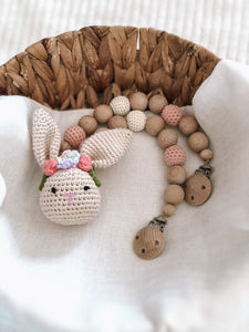Kinderwagenkette - Häkelhase
