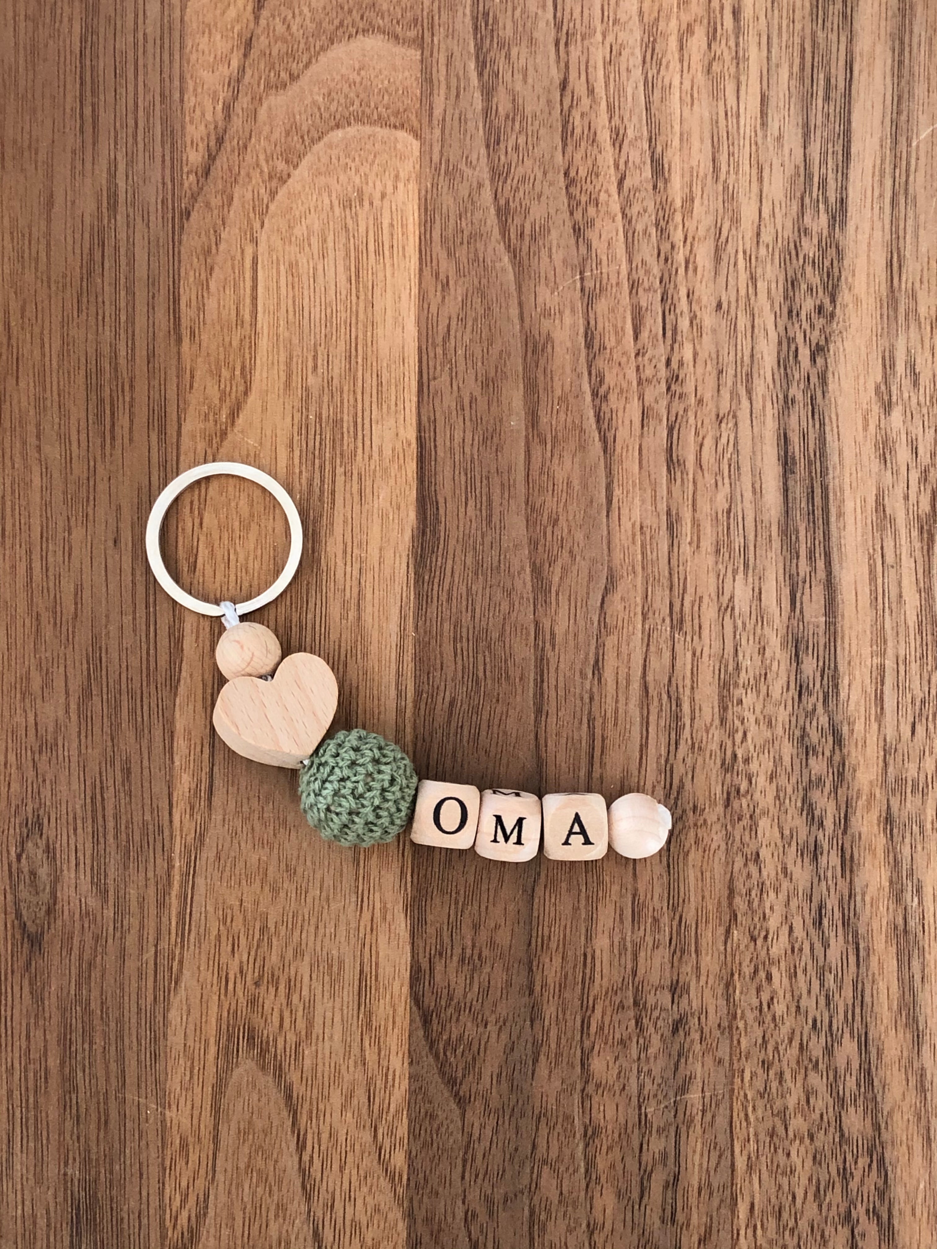 Schlüsselanhänger Oma und Opa - Herzen
