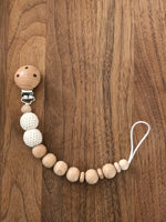 Lade das Bild in den Galerie-Viewer, Schnullerkette - Naturholz Creme
