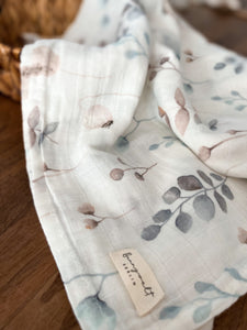 XL Premium Mulltuch aus Bio-Baumwolle - Natural Leaves
